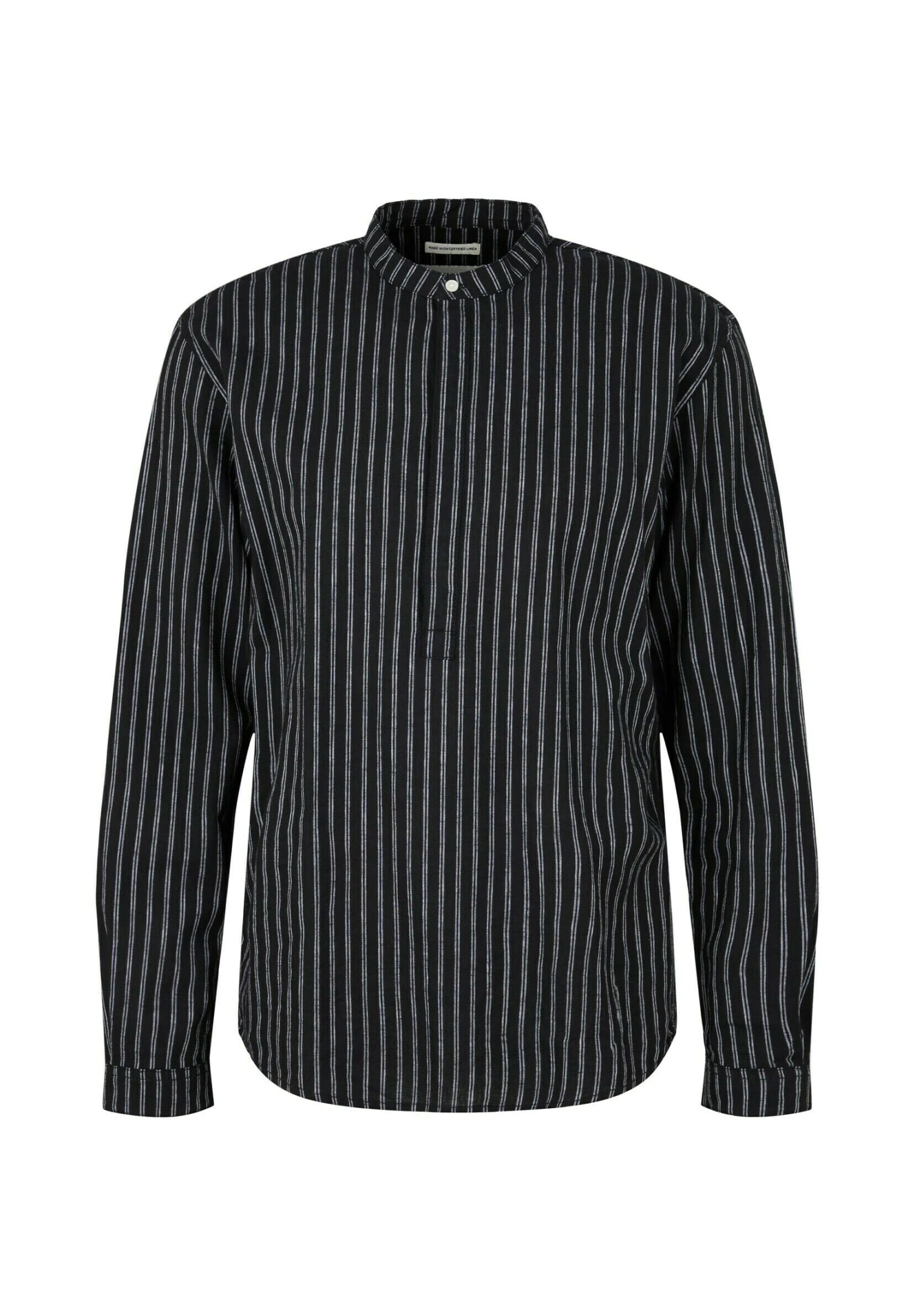 TOM TAILOR Denim Mit Stehkragen - Overhemd - Black Stripe - Afbeelding 5