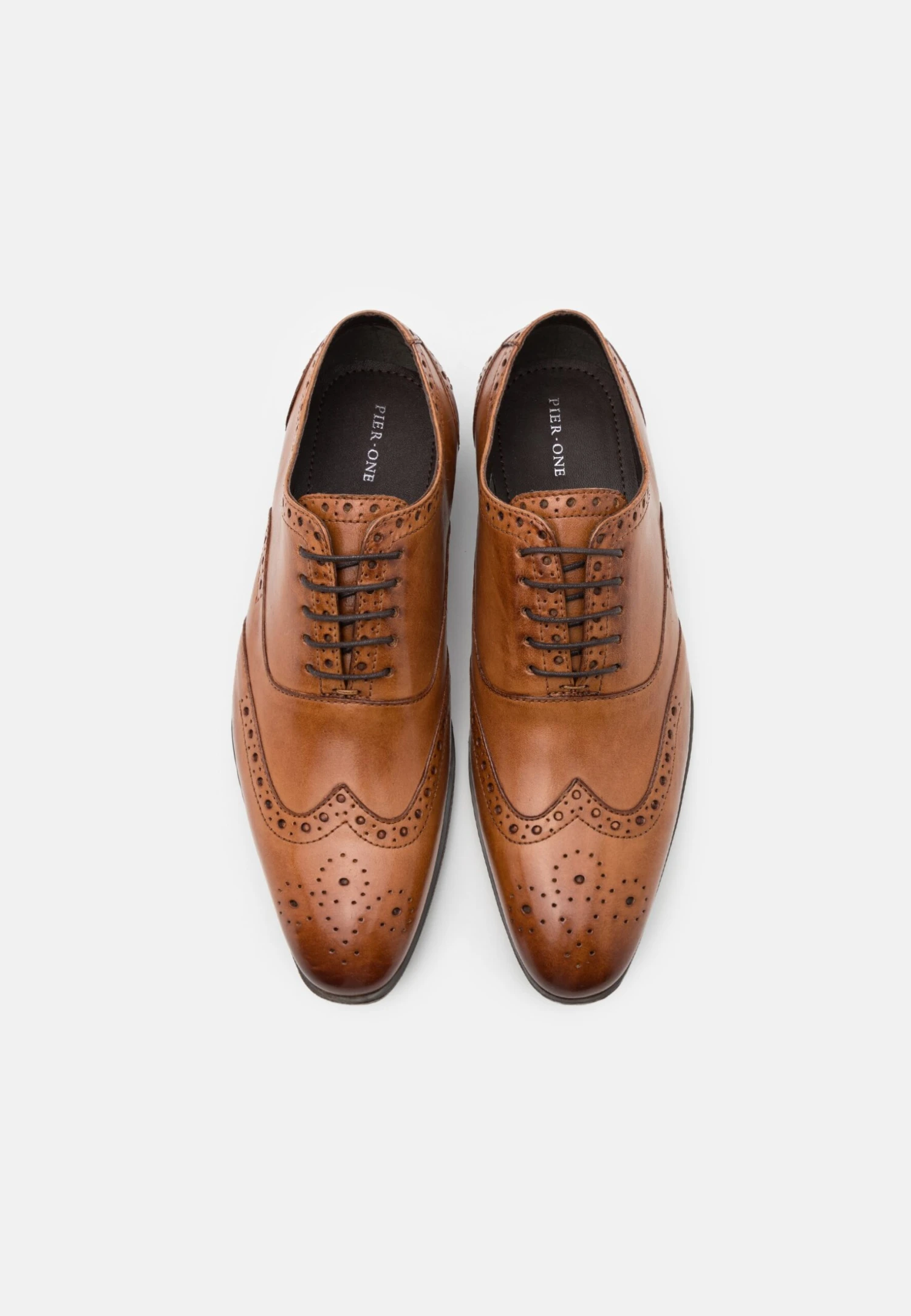 Pier One Leather - Veterschoenen - Cognac - Afbeelding 4