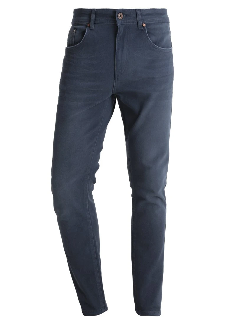Pier One Coloured Baron - Slim Fit Jeans - Dark Blue - Afbeelding 5