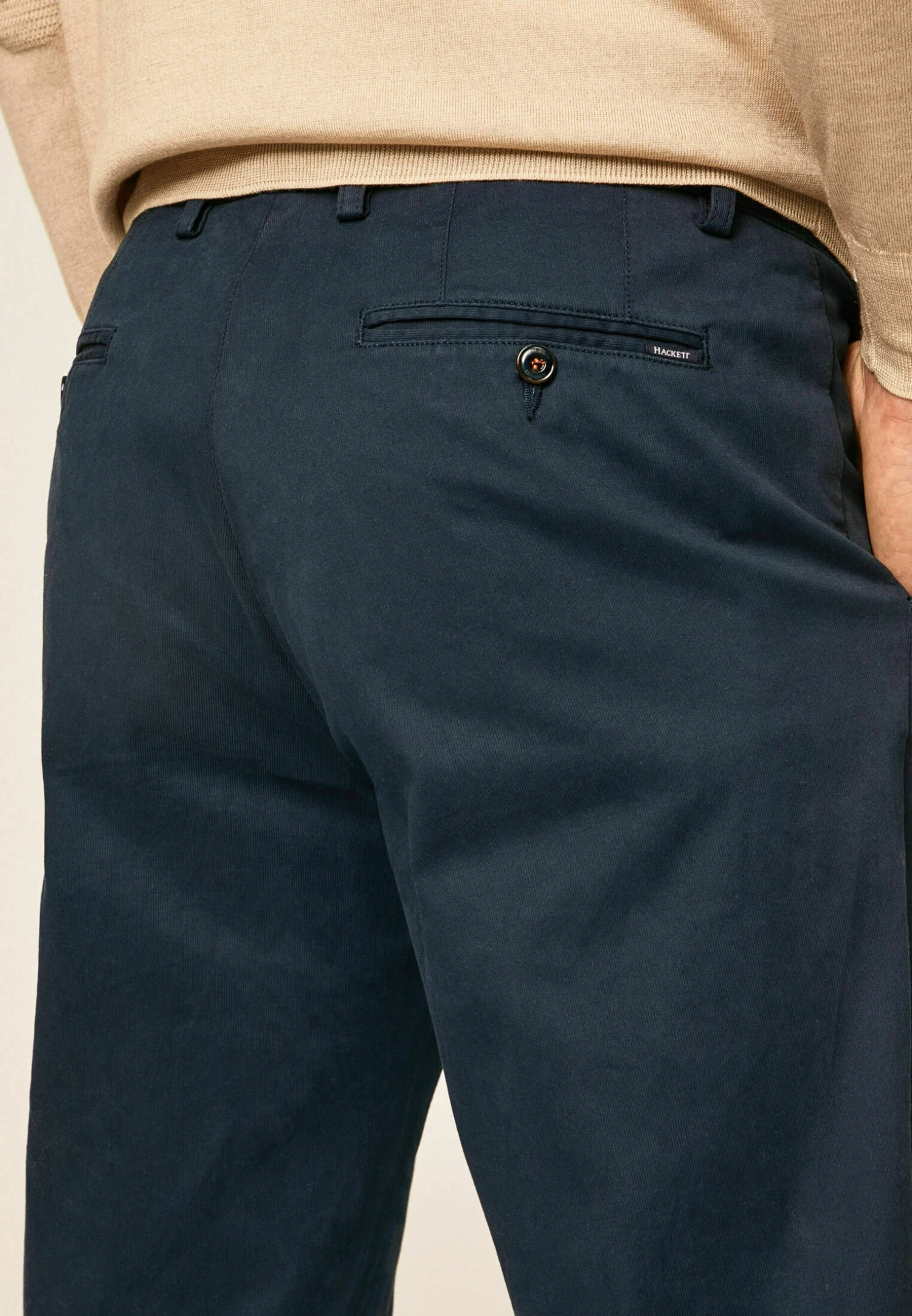 Hackett London Texture- Chino - Navy Blazer - Afbeelding 4