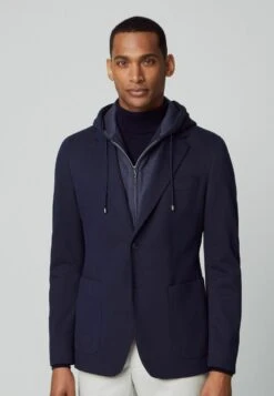 Hackett London Sports W Hooded Bib - Blazer - Navy Blue