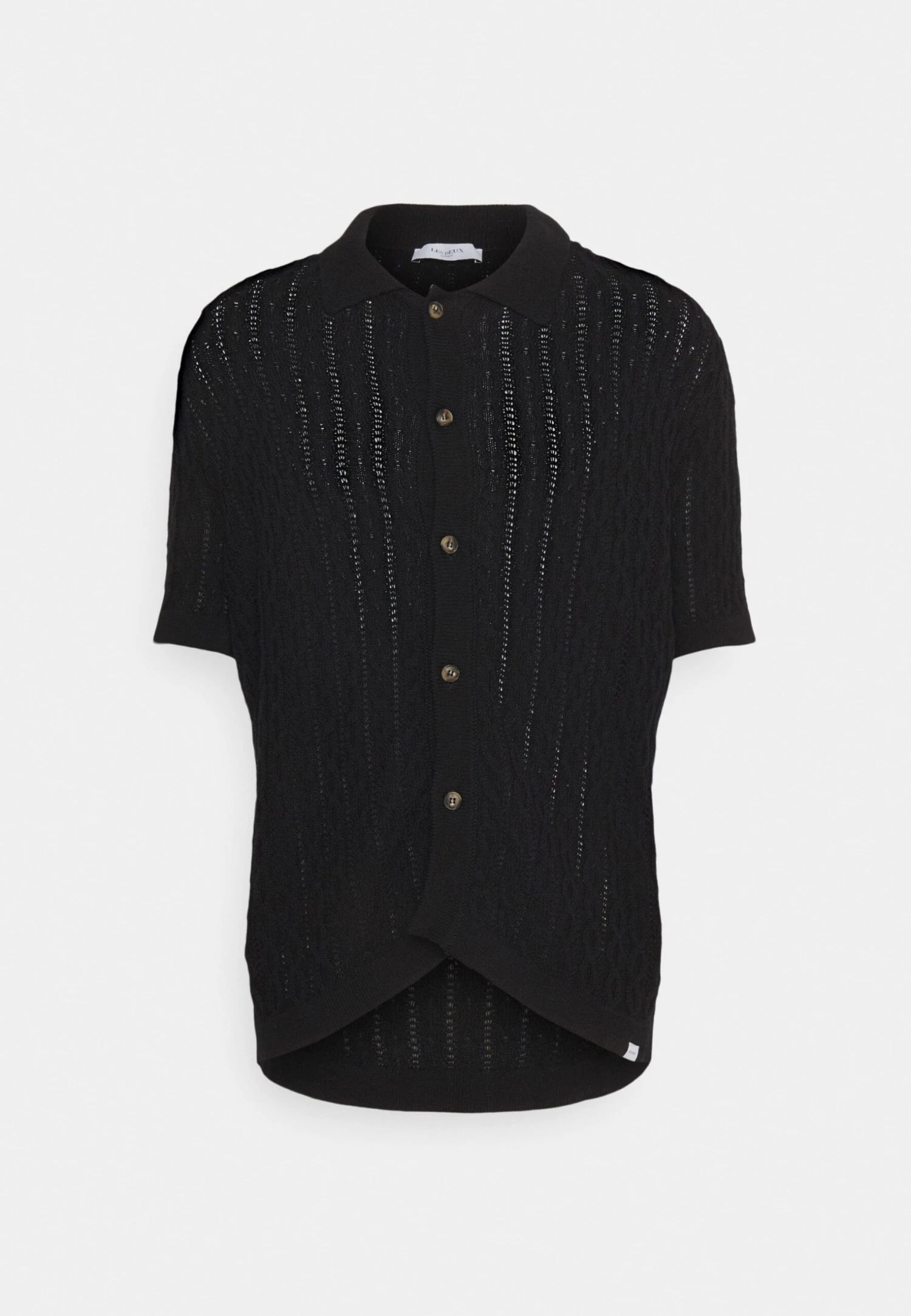 Les Deux Garrett Knitted Shirt - Vest - Black - Afbeelding 5
