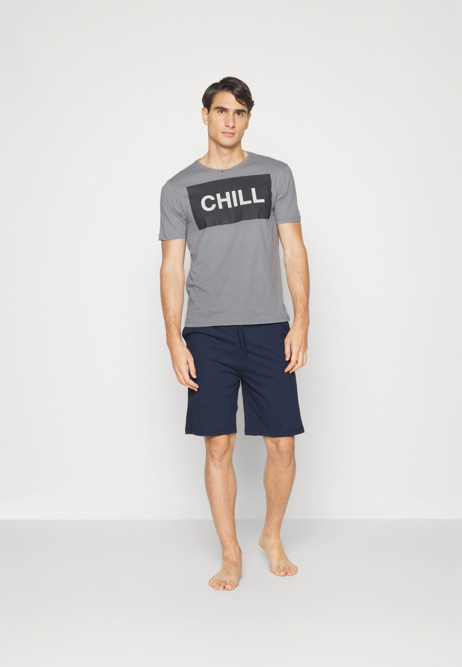 Pier One Pyjama - Dark Blue/Grey - Afbeelding 2