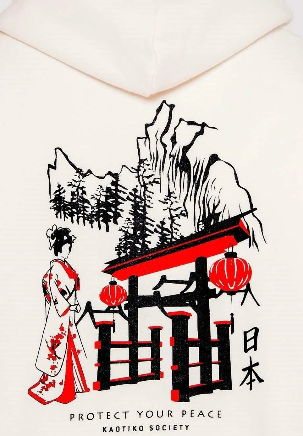 Kaotiko Geisha - Hoodie - Ivory - Afbeelding 5