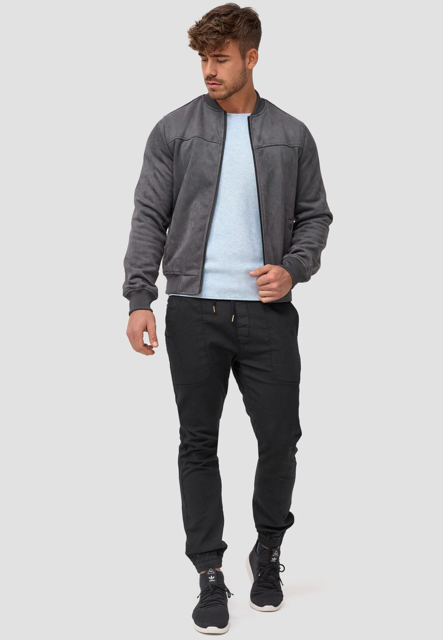 Indicode Jeans Imitatieleren Jas - Raven - Afbeelding 2
