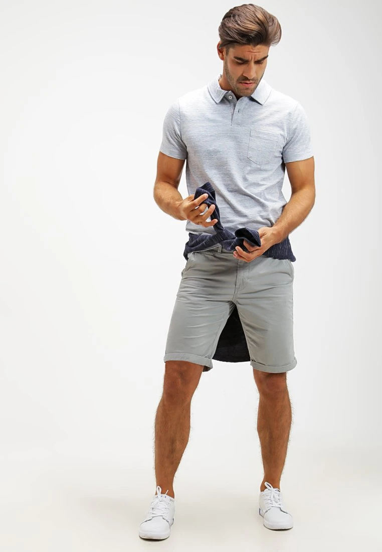 Pier One Poloshirt - Light Blue Melange - Afbeelding 2