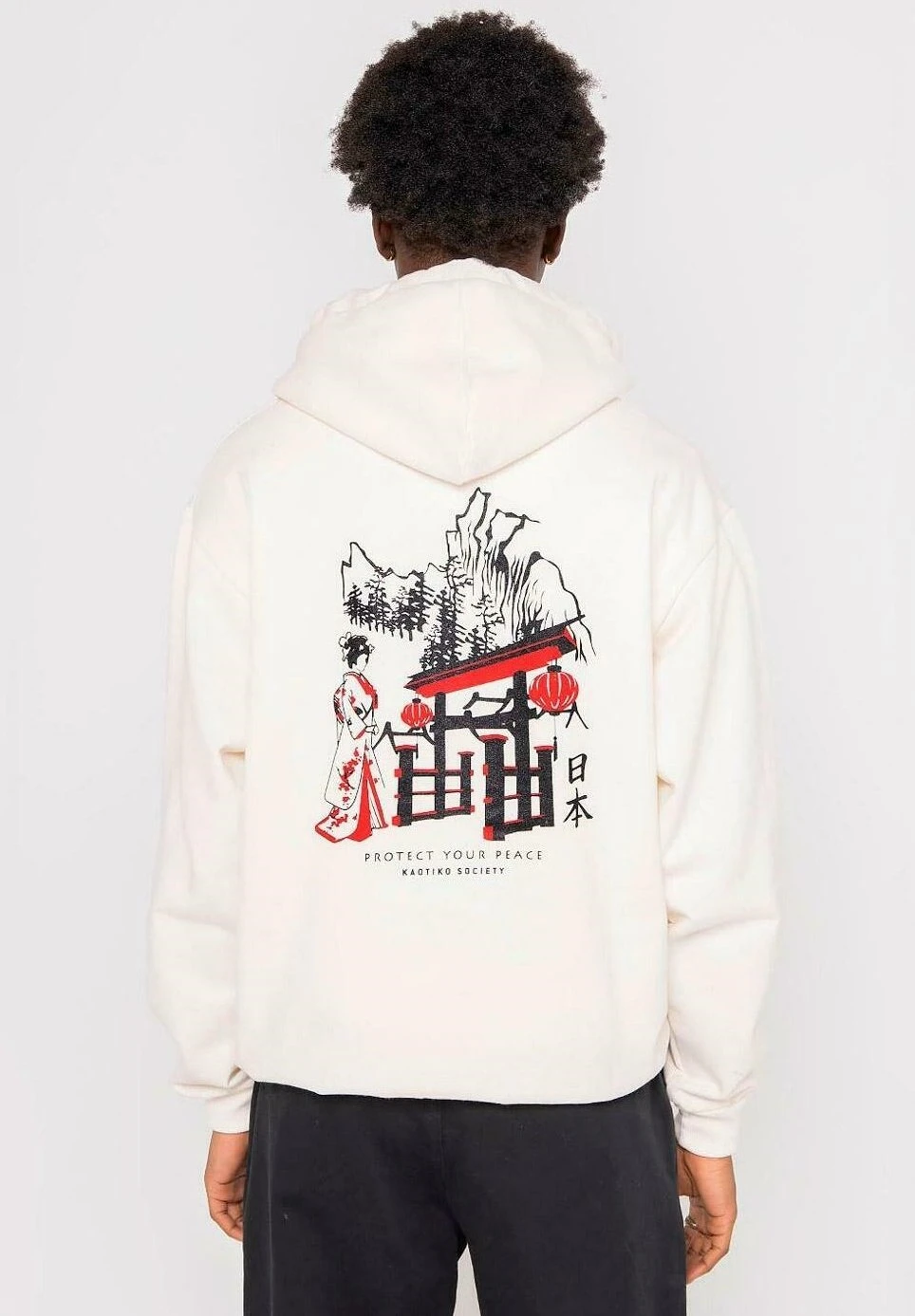 Kaotiko Geisha - Hoodie - Ivory
