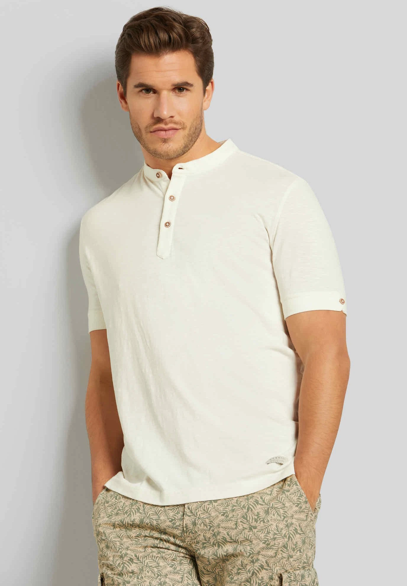 Bugatti Modern Fit - Poloshirt - Ecru