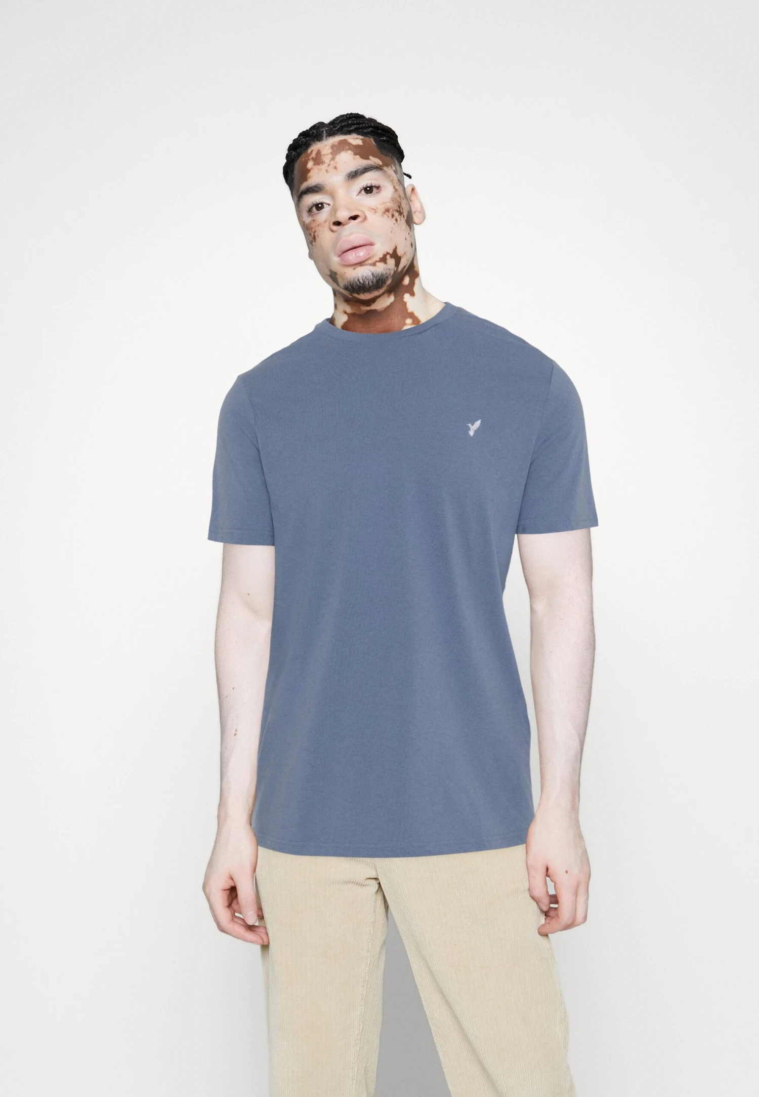 Pier One 3 Pack - T-Shirt Basic - White/Dark Blue/Blue - Afbeelding 2