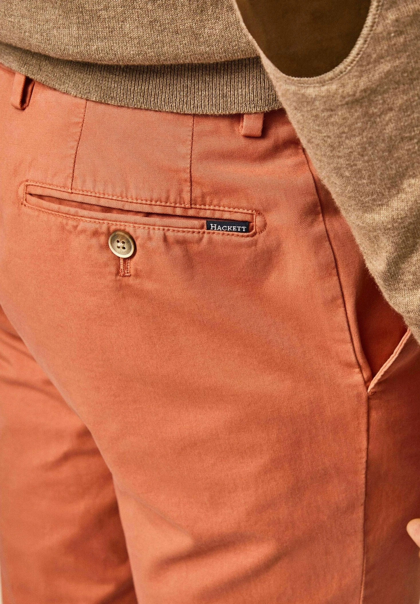 Hackett London Core Kensington - Chino - Orange - Afbeelding 4