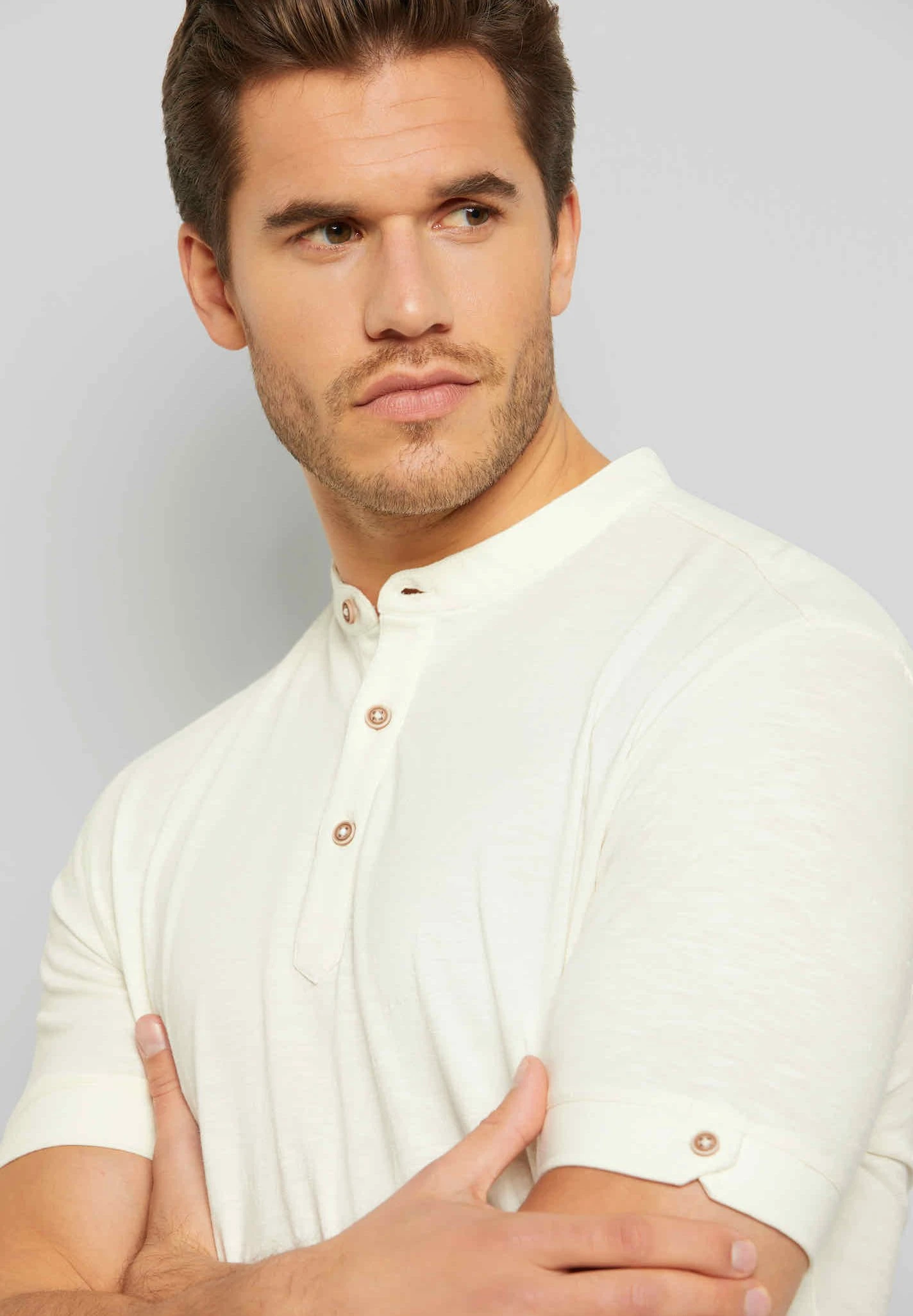 Bugatti Modern Fit - Poloshirt - Ecru - Afbeelding 3