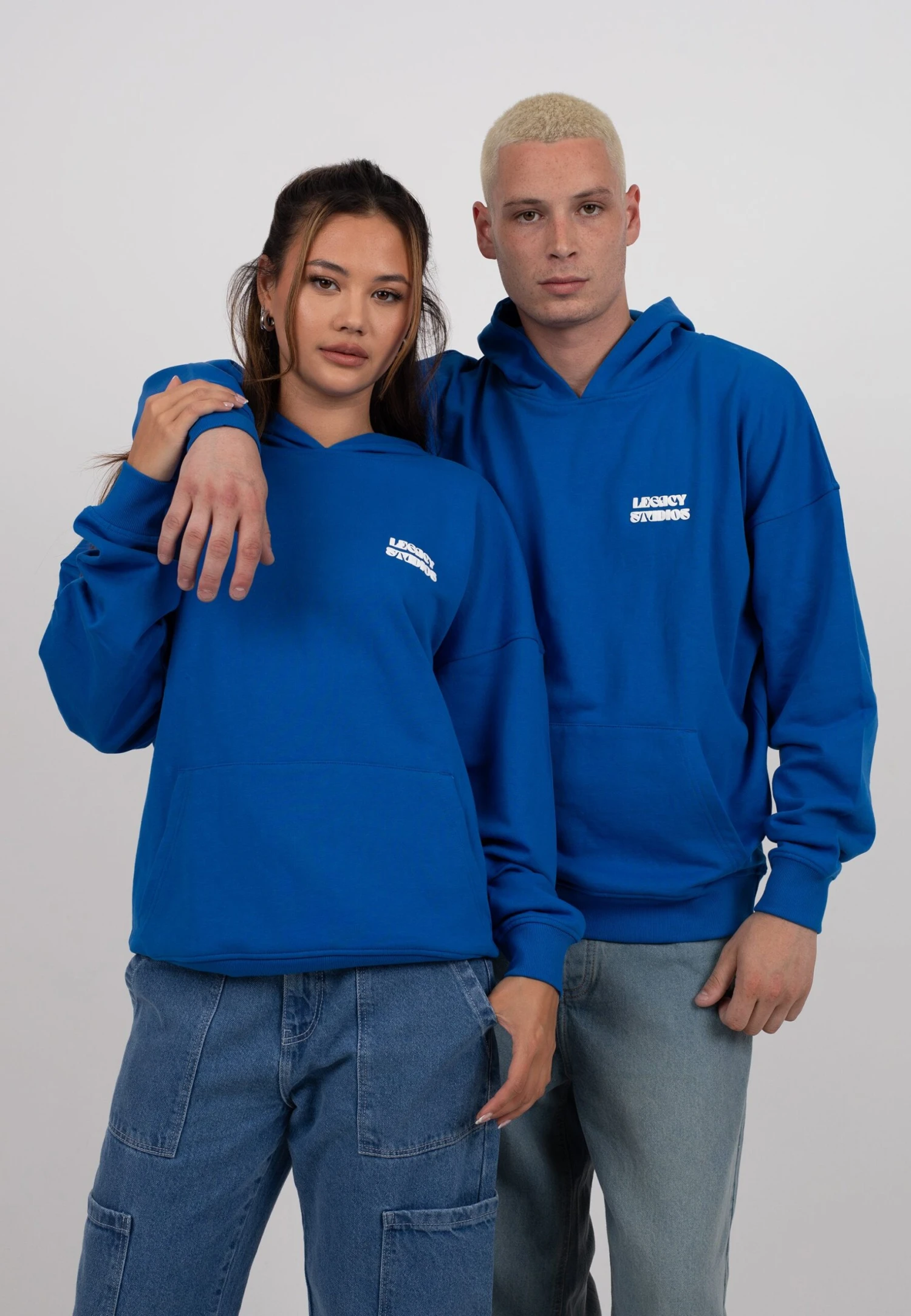 Unisex - Hoodie - Royal Blue - Afbeelding 3