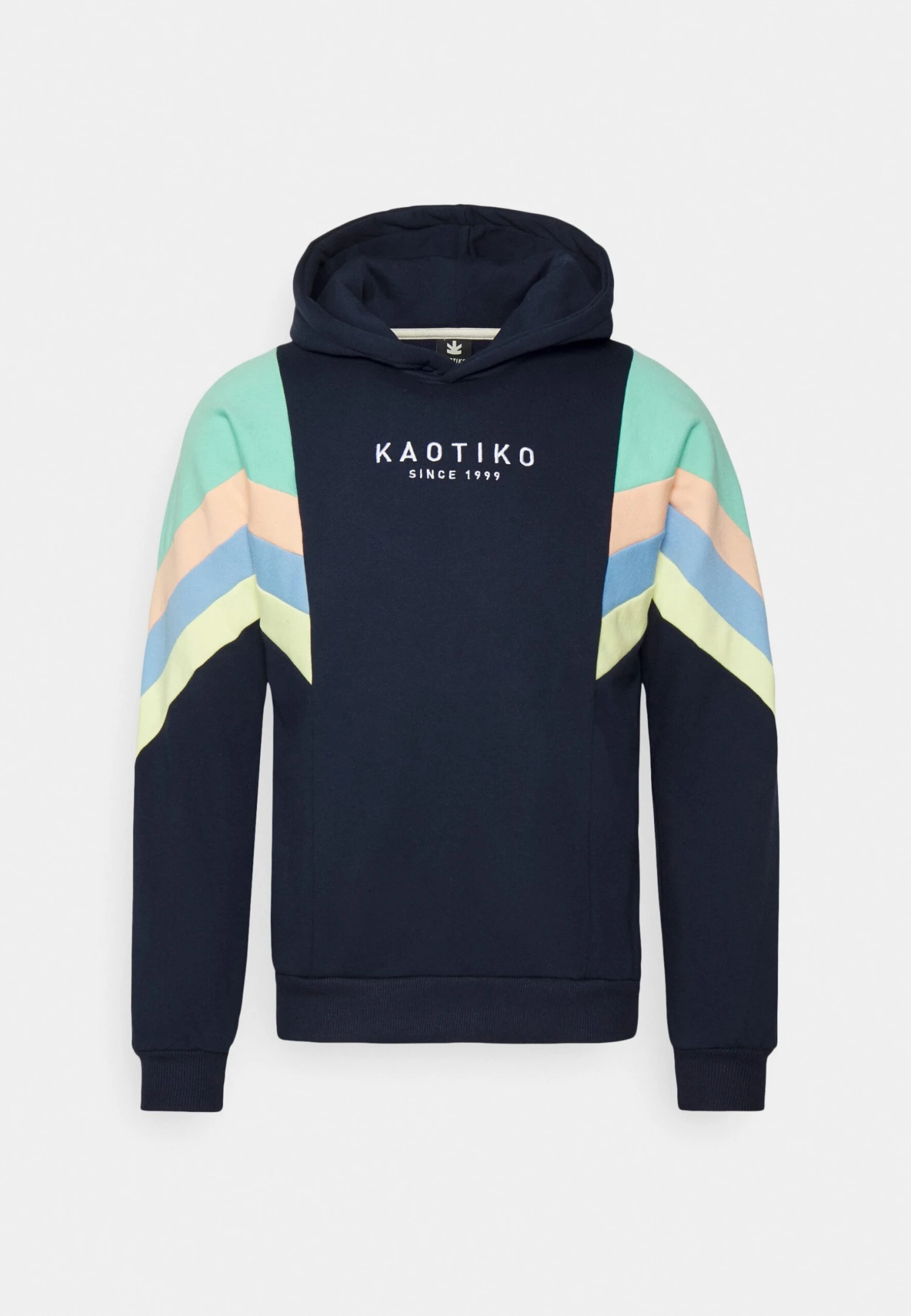 Kaotiko Sud Cap Ewan - Hoodie - Navy/Green/Coral