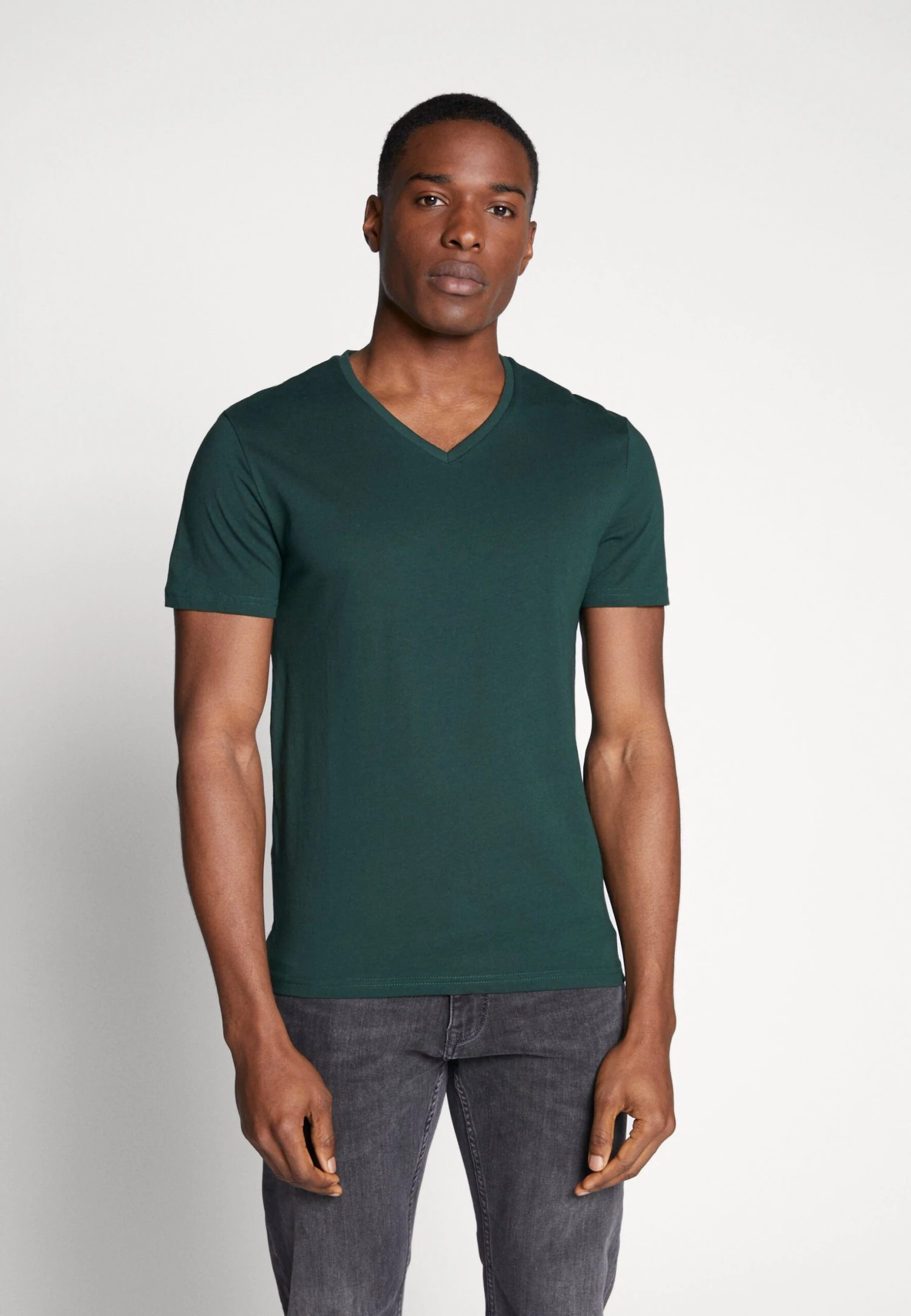 Pier One 3 Pack- T-Shirt Basic - Black, Grey, Green - Afbeelding 3