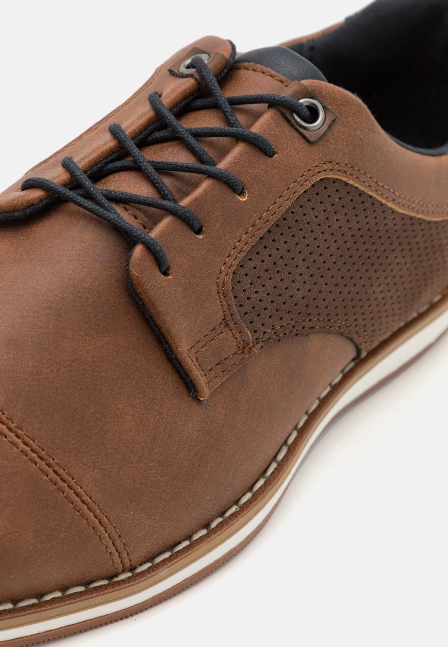 Pier One Sportieve Veterschoenen - Cognac - Afbeelding 6