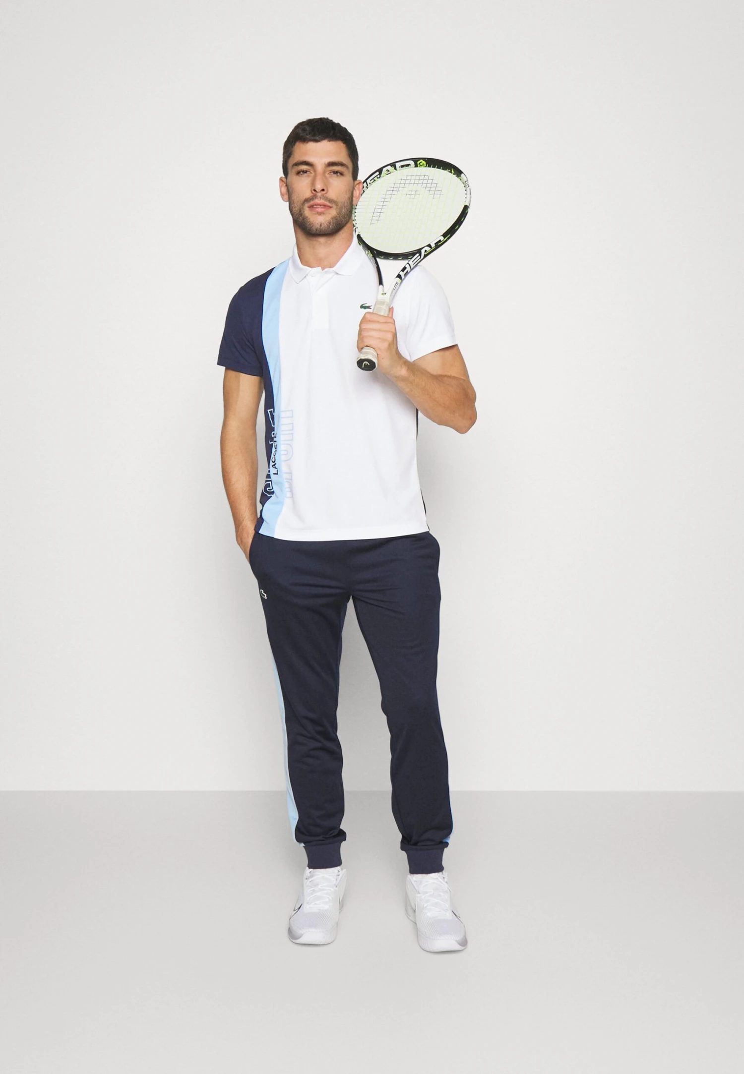 Lacoste Sport Tennis - Poloshirt - White/Navy Blue-Overview - Afbeelding 2