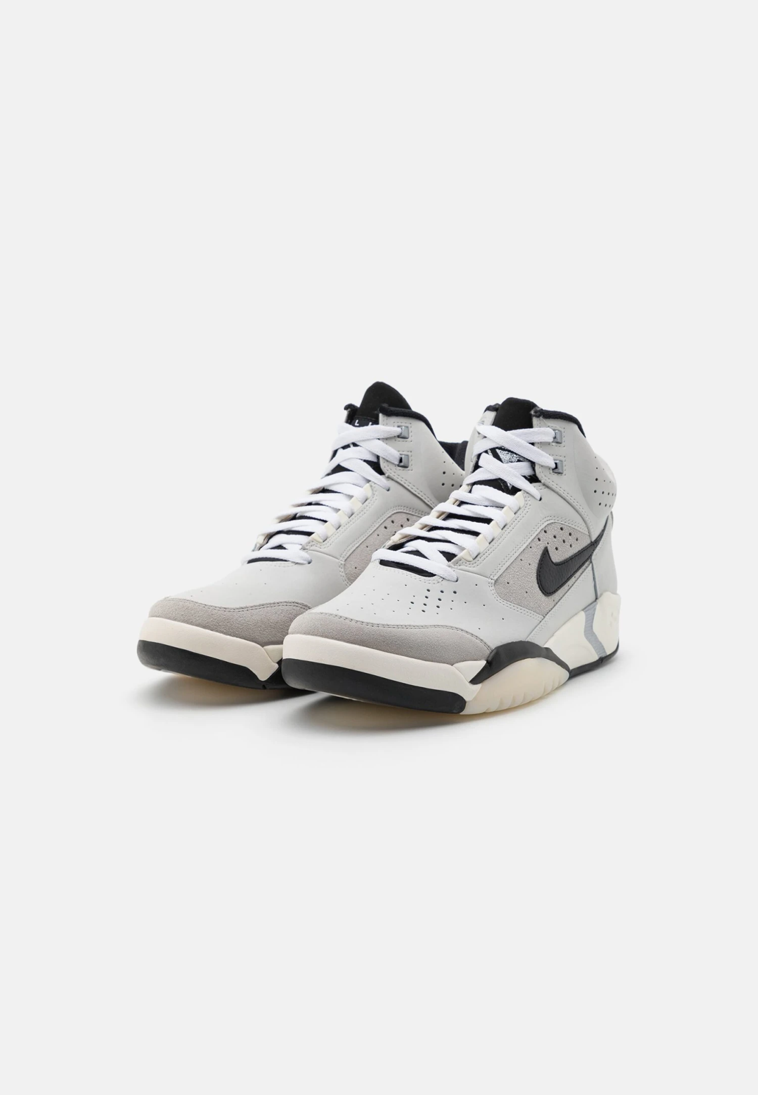 Nike Sportswear Air Flight Lite Mid Nas - Sneakers Hoog - Photon Dust/Black/Metallic Silver/Light Smoke Grey/White/Pale Ivory - Afbeelding 4