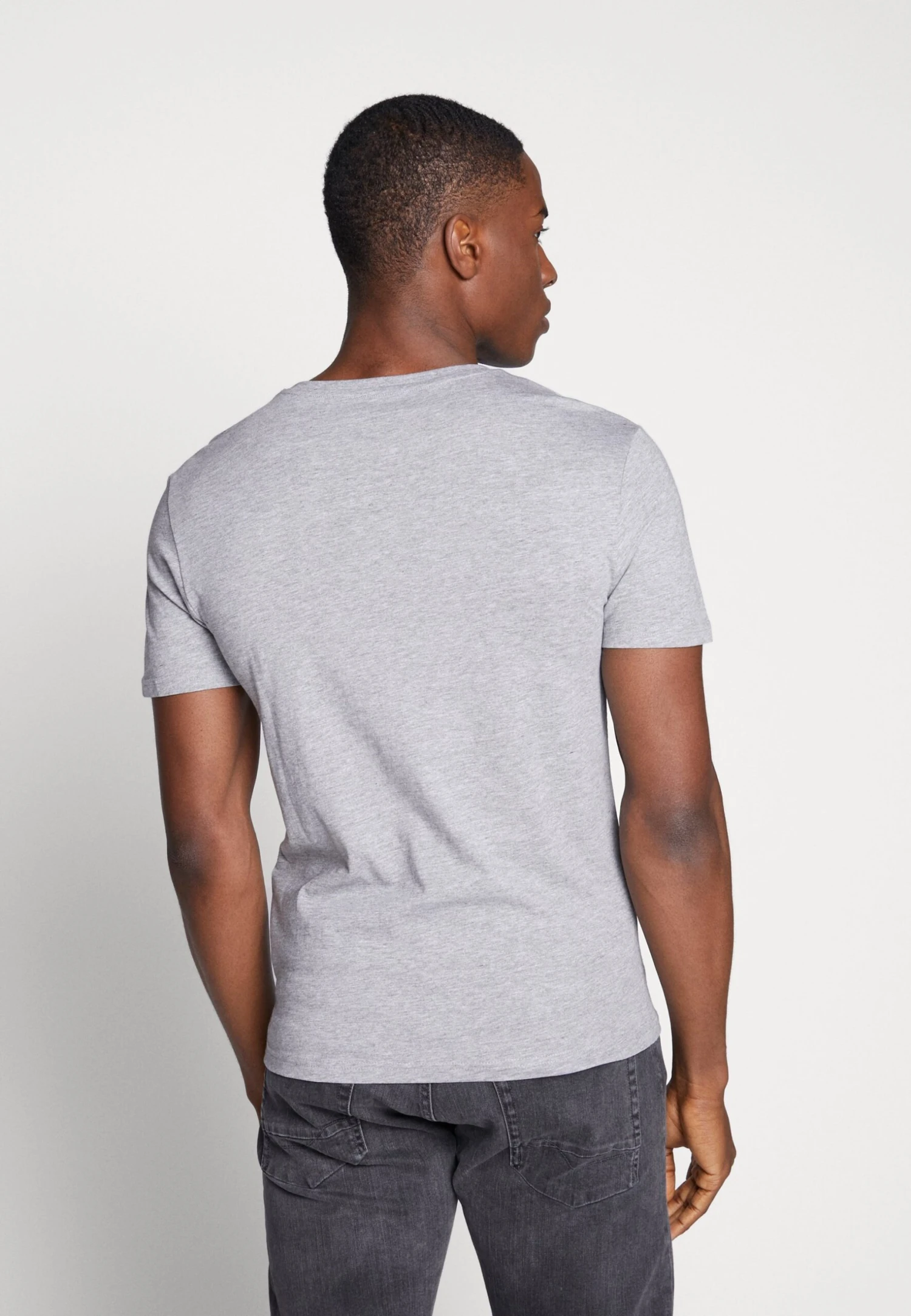 Pier One 3 Pack- T-Shirt Basic - Black, Grey, Green - Afbeelding 4