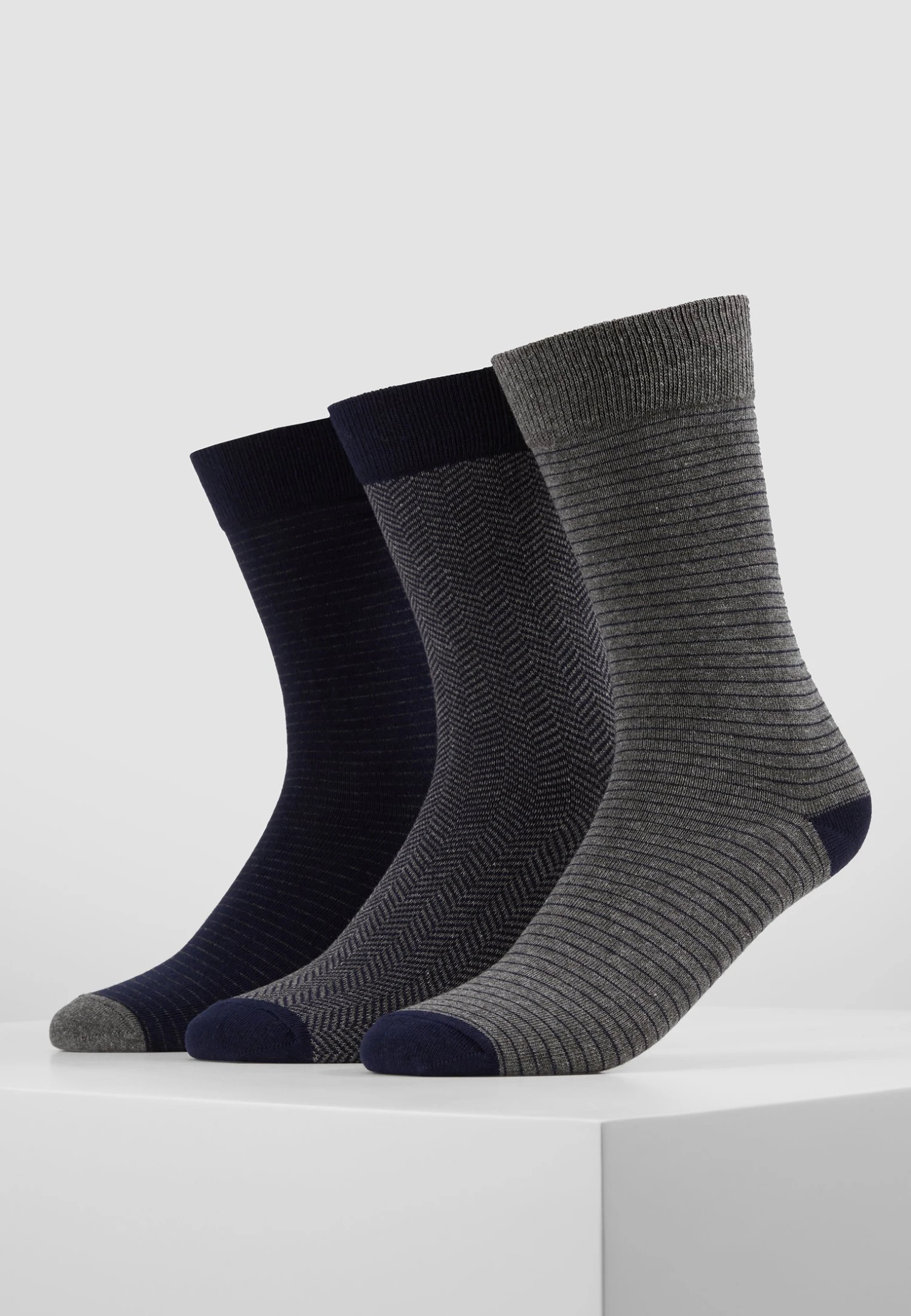 Pier One 5 Pack - Sokken - Dark Blue/Mottled Grey - Afbeelding 2