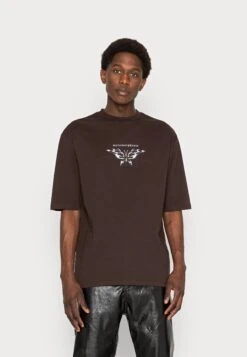 YOURTURN Unisex - T-Shirt Print -Dark Brown
