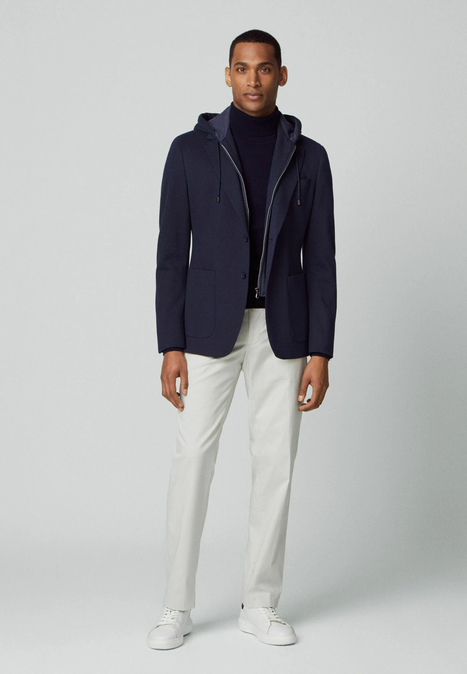 Hackett London Sports W Hooded Bib - Blazer - Navy Blue - Afbeelding 2