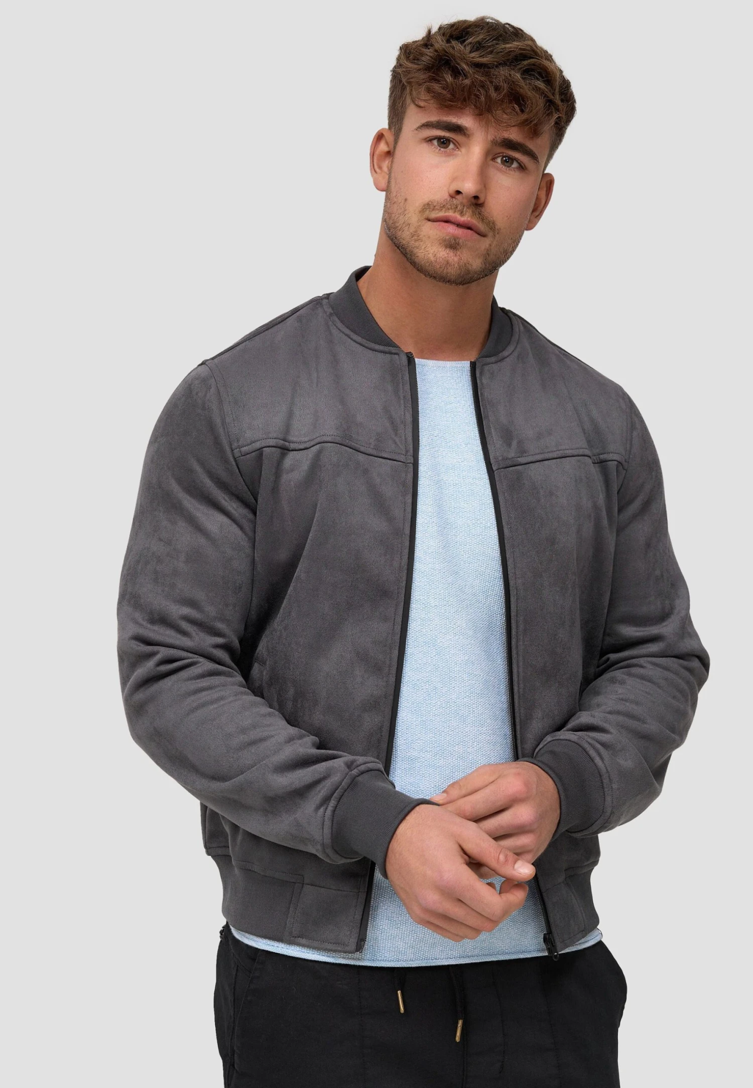 Indicode Jeans Imitatieleren Jas - Raven