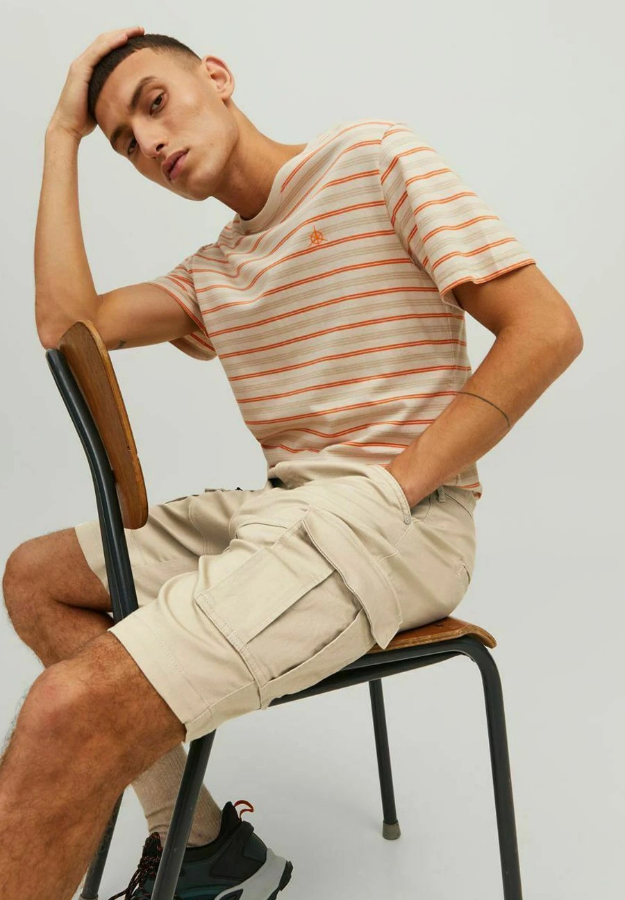 Jack & Jones Unifarbene Dex Mit Cargotaschen - Shorts - Oxford Tan - Afbeelding 6