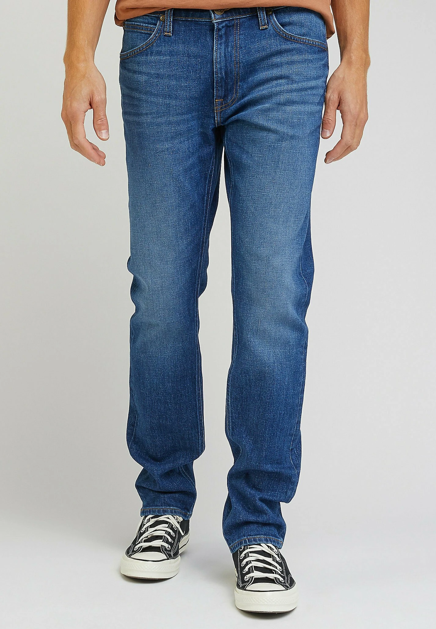 Lee Daren Zip Fly - Straight Leg Jeans - Blue Denim
