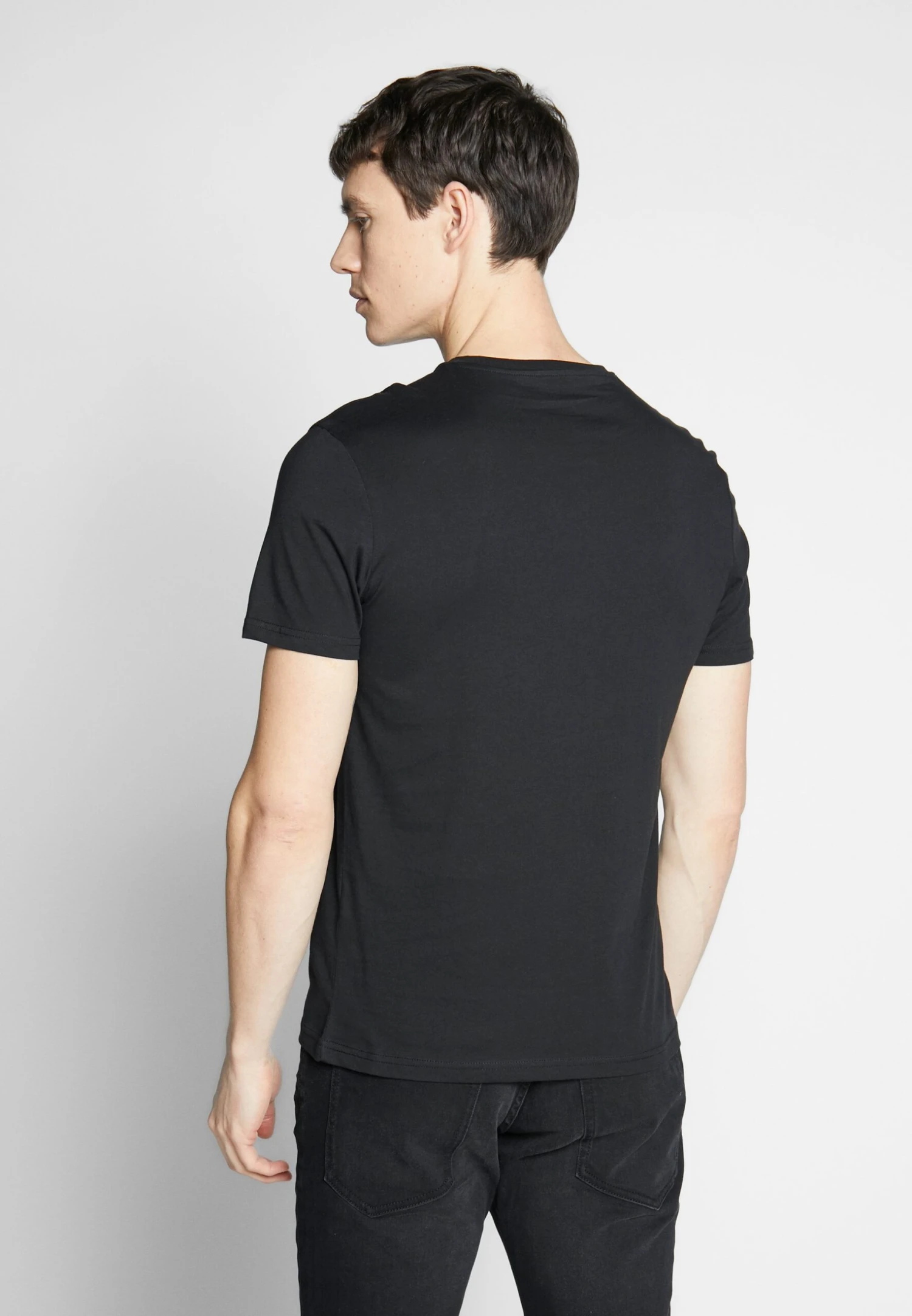 Pier One 3 Pack - T-Shirt Basic - Black/White/Blue - Afbeelding 4