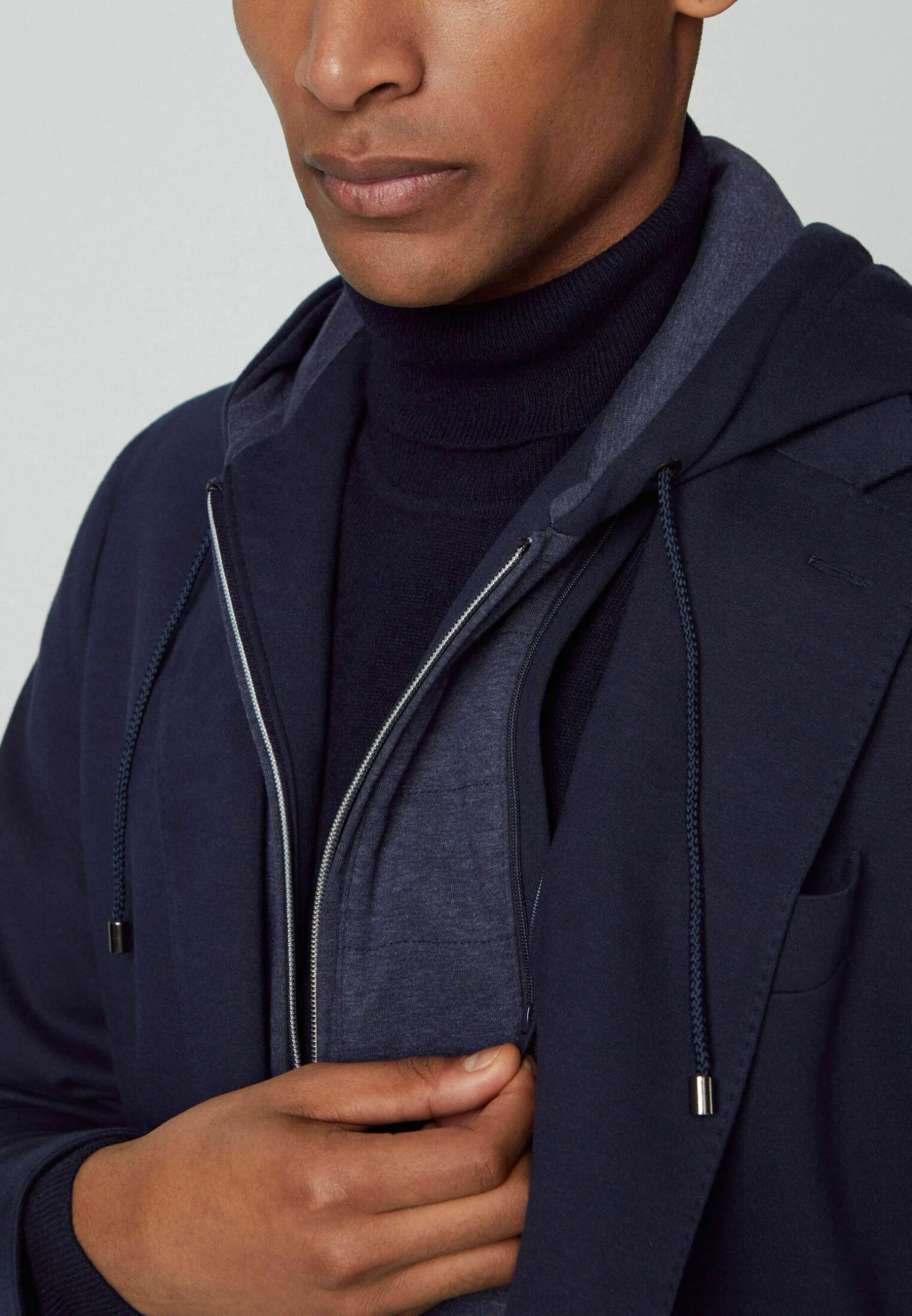 Hackett London Sports W Hooded Bib - Blazer - Navy Blue - Afbeelding 5