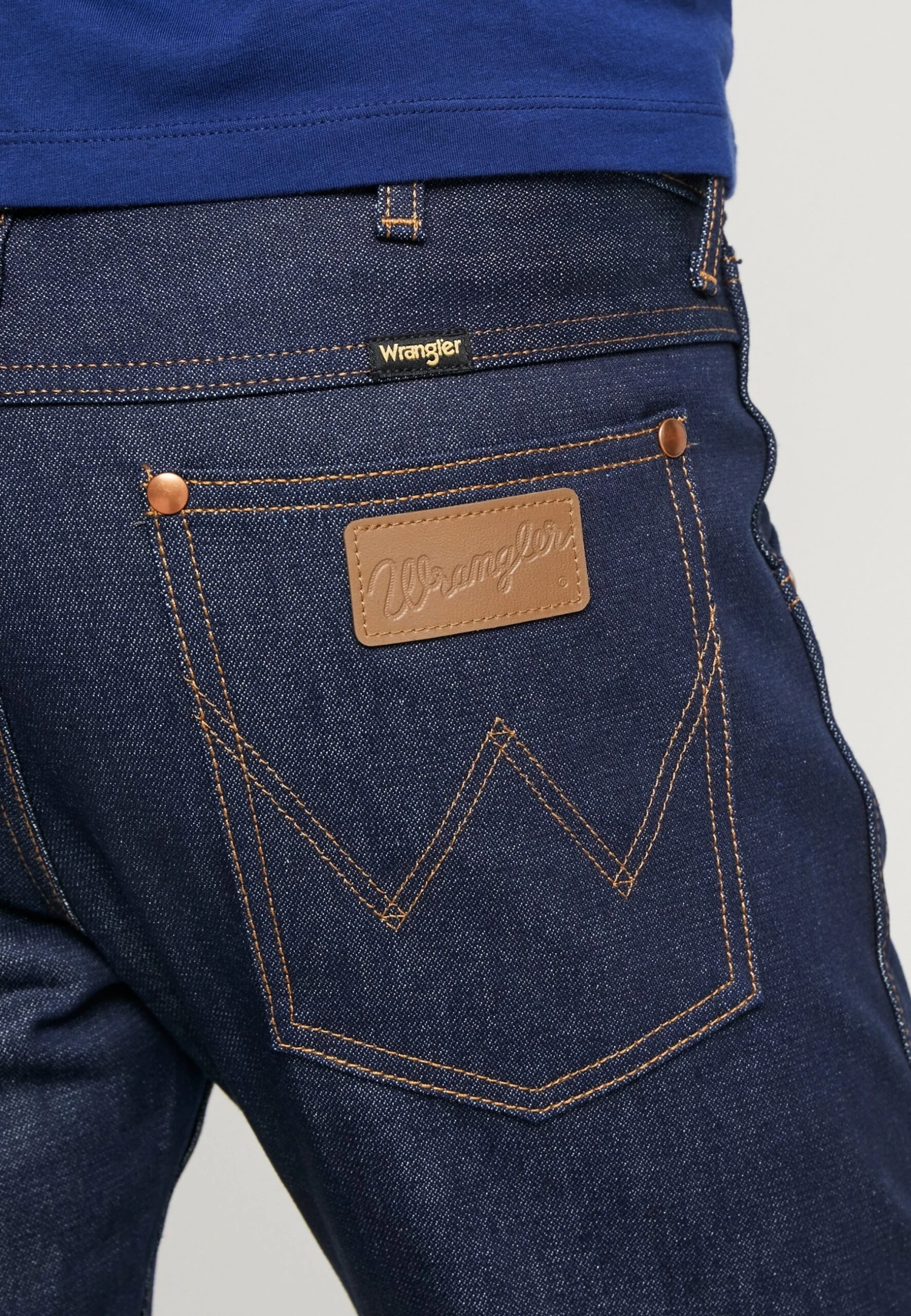 Wrangler Straight Leg Jeans - Dark Blue - Afbeelding 6