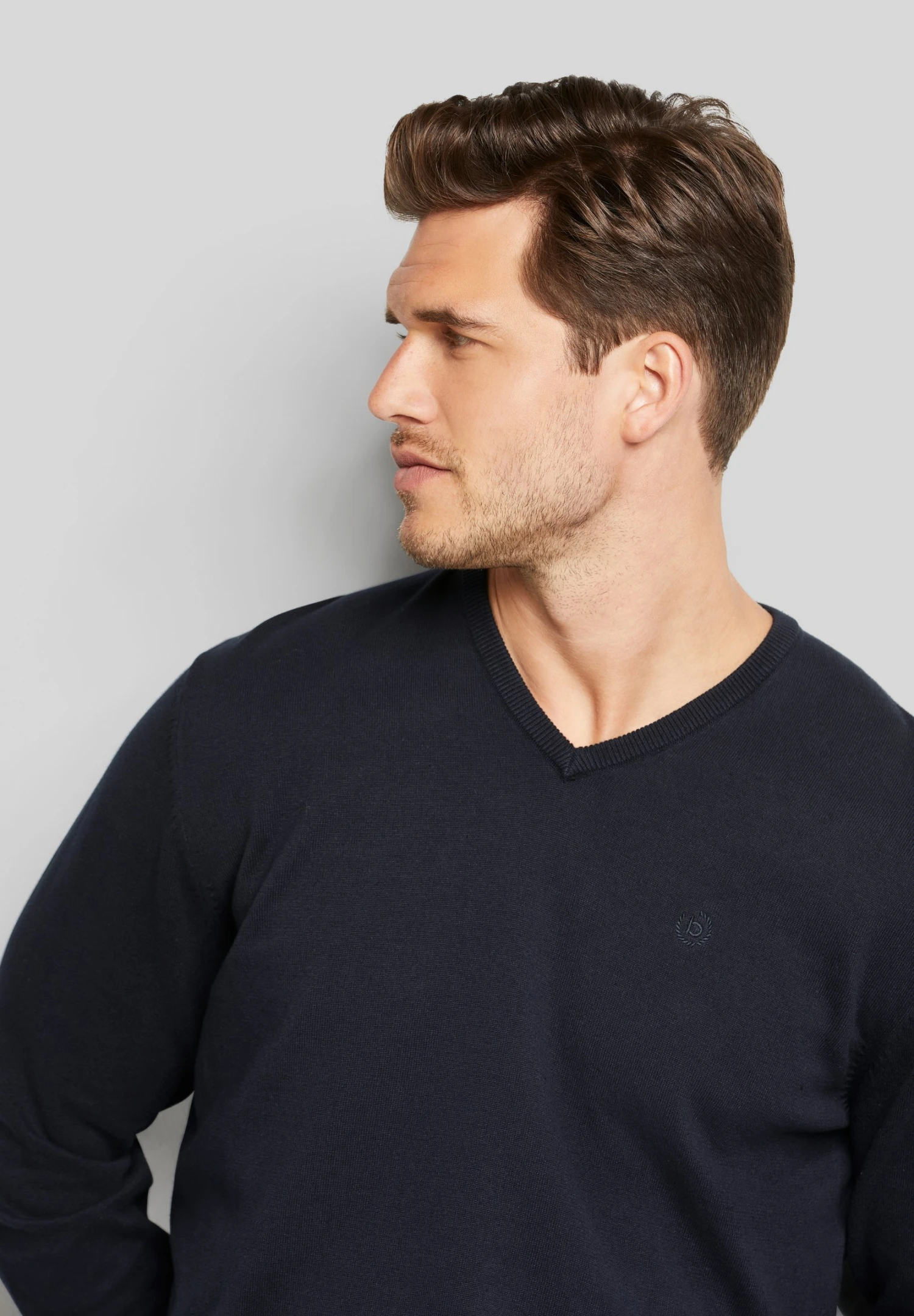 Bugatti V-Neck - Trui - Marine - Afbeelding 3